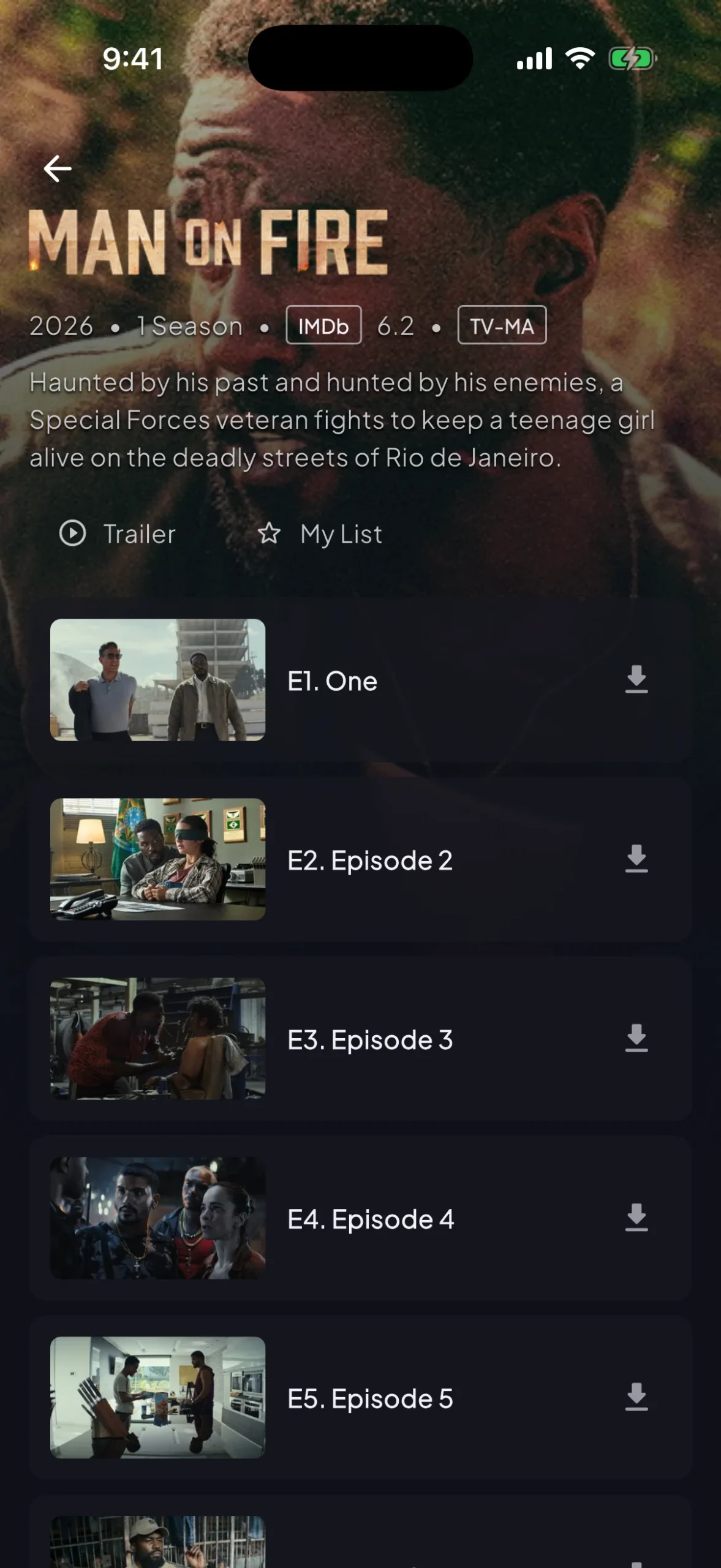 Apollo Group TV app on smartphone